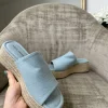 Dua Suede Single Strap Wedge - Blue