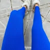 Kaci Ribbed Leggings - Royal Blue