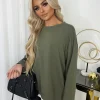 Neve Side Zip Detail Jumper - Khaki
