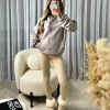 Penny Ruched Sleeve Hoodie - Dove Grey