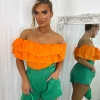 Ruth Belted High Waisted Shorts - Bottle Green