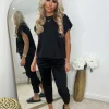 Sam Loungewear Set - Black